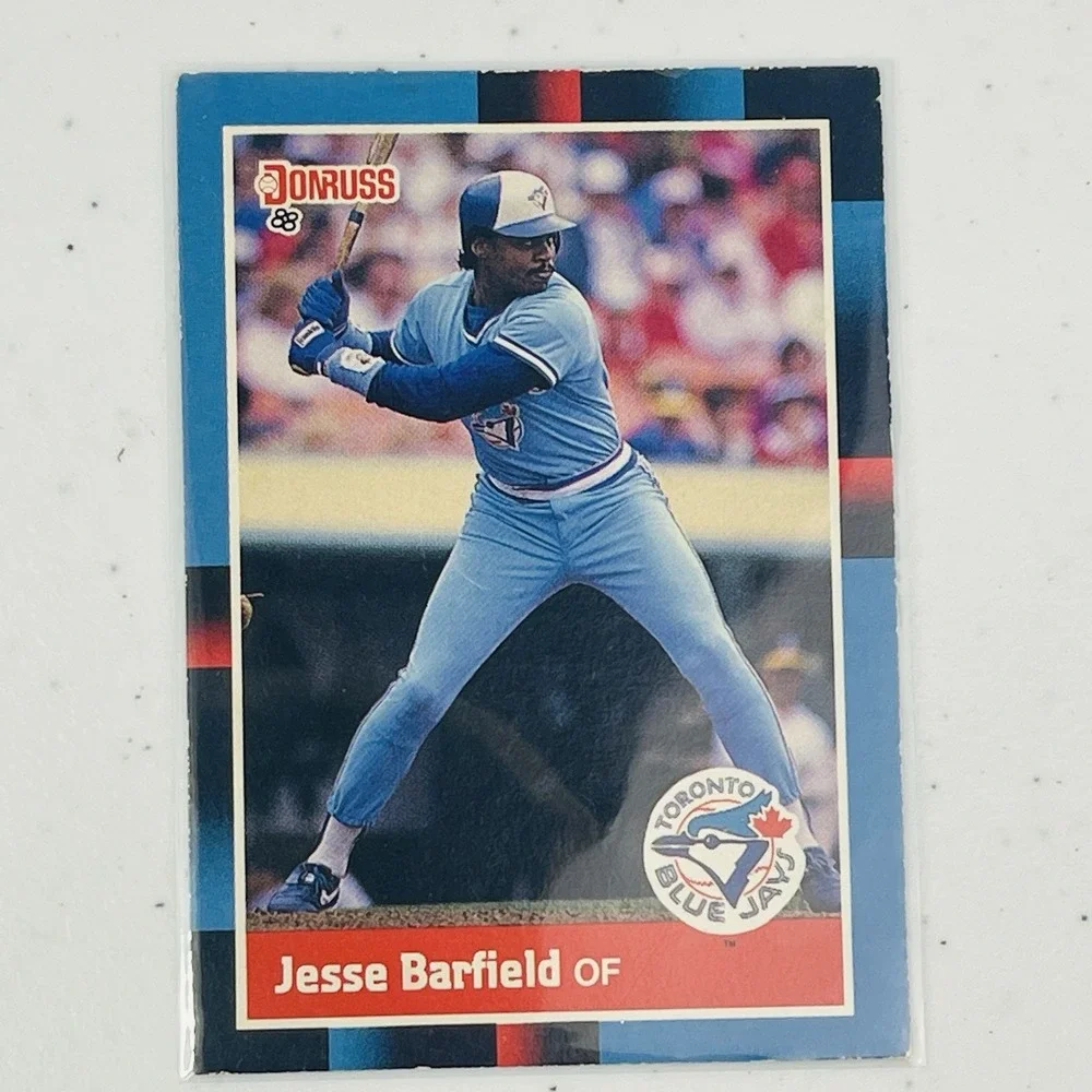 1988 Donruss Baseball Jesse Barfield Toronto Blue Jays Trading Card Vintage